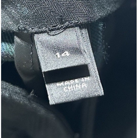 Crewcuts Boys Size 14 Ludlow Wool Blend Dress Pant Christmas Tartan Plaid Green - Picture 6 of 7